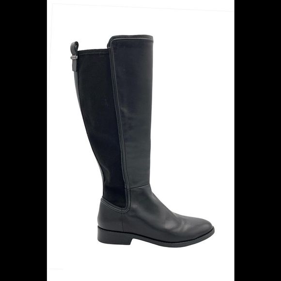 Marc Fisher Shoes - Marc Fisher Leather Tall Shaft Boots Shiane Black Leather - Medium